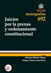 Portada de Juicios por la prensa y ordenamiento constitucional