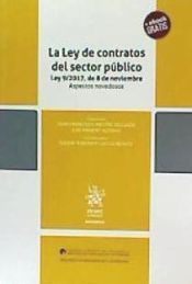 Portada de La Ley de contratos del sector público Ley 9/2017, de 8 de noviembre