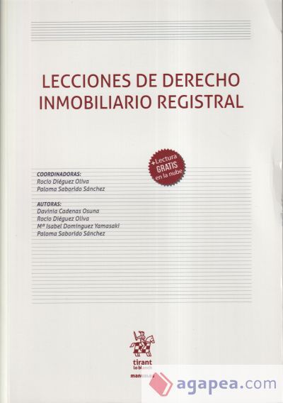 Lecciones de Derecho Inmobiliario Registral
