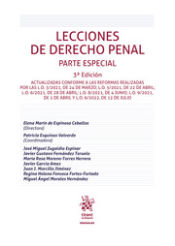 Portada de Lecciones de Derecho Penal Parte Especial 3ª Edición