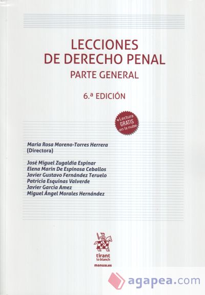 Lecciones de Derecho Penal Parte General 6ª Edición