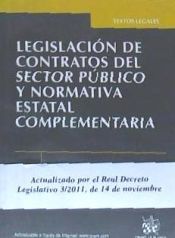 Portada de Legislación de contratos del sector público y normativa estatal complementaria
