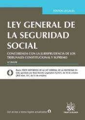 Portada de Ley General de la Seguridad Social concordada con la jurisprudencia de los Tribunales Constitucional y Supremo
