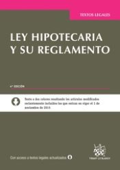 Portada de Ley Hipotecaria y su Reglamento