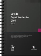 Portada de Ley de Enjuiciamiento Civil 3ª Edición con anillas. Actualizado hasta 05/09/2023