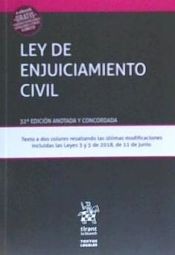 Portada de Ley de Enjuiciamiento Civil 32ª Edición 2018