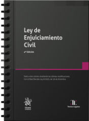 Portada de Ley de Enjuiciamiento Civil 4ª Edición 2024 con anillas