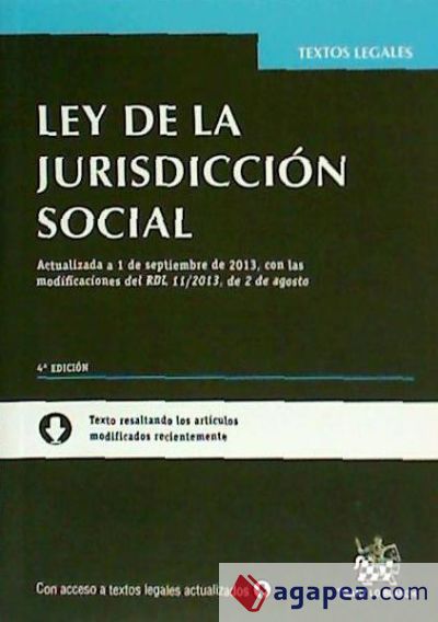 Ley de la Jurisdicción social 4ª Ed. 2013