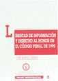 Portada de Libertad de informaci&oacute;n y derecho al honor en el c&oacute;digo penal de 1995