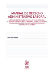 Portada de Manual de Derecho Administrativo Laboral
