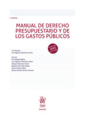 Portada de Manual de Derecho Presupuestario y de los gastos públicos 4ª Edición