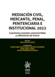 Portada de Mediación Civil, Mercantil, Penal, Penitenciaria e Institucional 2022