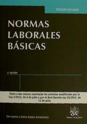 Portada de NORMAS LABORALES BÁSICAS 5ª EDI. 2012