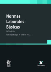 Portada de Normas Laborales Básicas 20ª Edición. Actualizada a 31 de julio de 2023