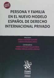 Portada de Persona y Familia en el Nuevo Modelo Español de Derecho Internacional Privado