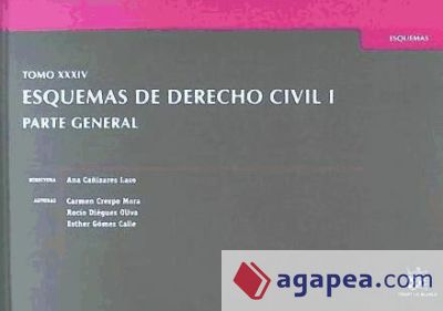 Tomo XXXIV Esquemas de Derecho civil I Parte General