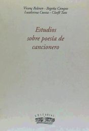 Portada de Estudios sobre poesía de cancionero