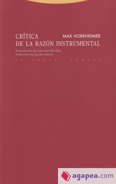 Cr&iacute;tica de la raz&oacute;n instrumental