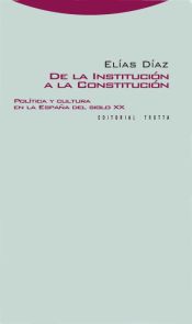 Portada de De la institución a la constitución