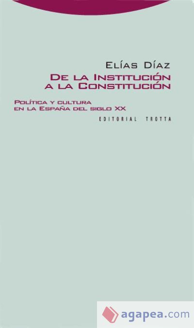 De la institución a la constitución