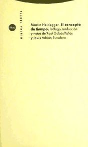 Portada de El concepto de tiempo