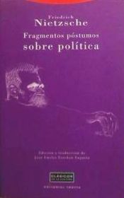 Portada de Fragmentos póstumos sobre política