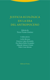 Portada de Justicia ecológica en la era del Antropoceno