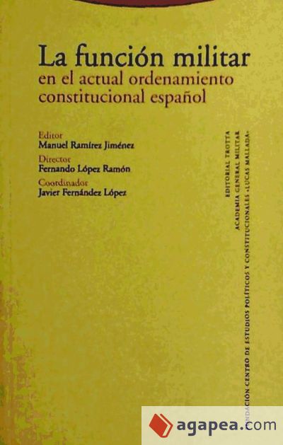 La función militar en el actual ordenamiento constitucional español