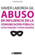 Portada de Abuso de influencia en la comunicación pública (Ebook)