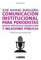 Portada de Comunicaci&oacute;n institucional para periodistas (Ebook)