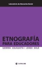 Portada de Etnograf&iacute;a para educadores (Ebook)
