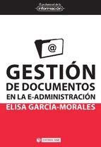 Portada de Gestión de documentos en la e-administración (Ebook)