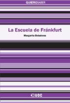 Portada de La escuela de Frankfurt (Ebook)