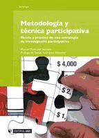 Portada de Metodología y técnica participativa (Ebook)