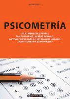 Portada de Psicometría (Ebook)