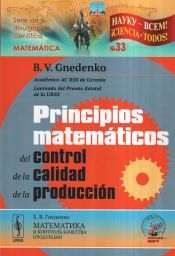 Portada de Principios matemáticos del control de la calidad de la producción