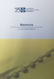 Portada de John Robin Warren. Memoria solemne de acto de investidura como doctor honoris causa