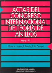 Portada de Actas del Congreso internacional de Teoría de Anillos