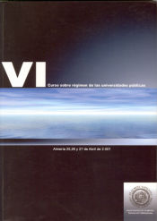 Portada de VI Curso sobre régimen de las Universidades Públicas