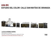 Portada de Estudio del color: calle San Matías de Granada