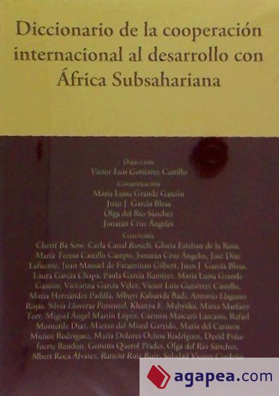 Diccionario de la cooperación internacional al desarrollo con África Subsahariana