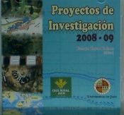 Portada de Proyectos de Investigación 2008-09