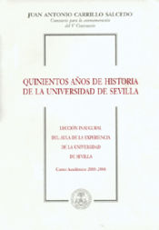 Portada de Quinientos años de Historia de la Universidad de Sevilla