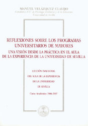 Portada de Reflexiones sobre los programas universitarios de mayores