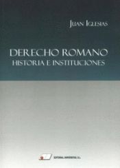 Portada de Derecho Romano. Historia e Instituciones