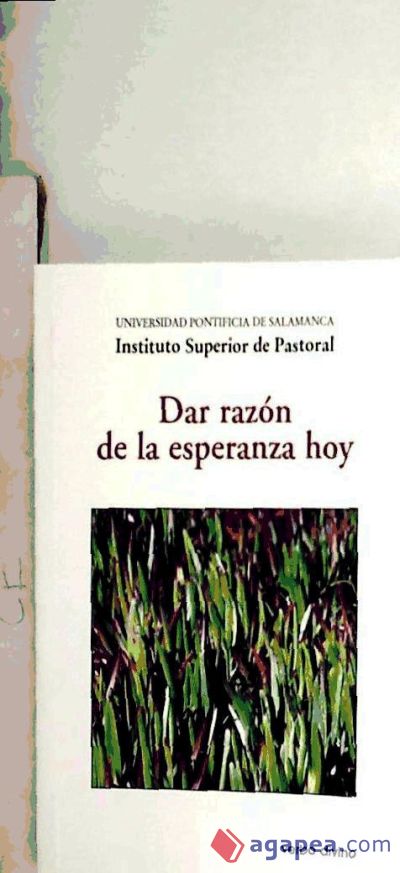 Dar razón de la esperanza hoy