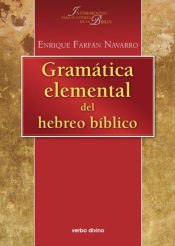 Portada de Gram&aacute;tica elemental del hebreo b&iacute;blico