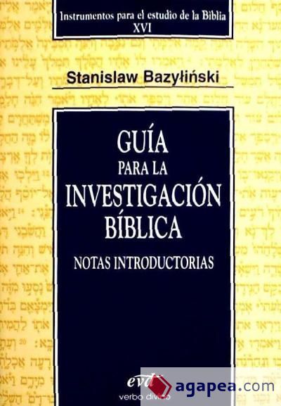 Guía para la investigación bíblica