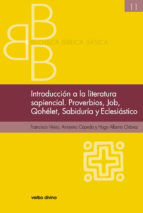 Portada de Introducción a la literatura sapiencial. Job, Qohelet, Proverbios, Sabiduría, Eclesiástico (Ebook)