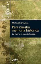 Portada de Para nuestra memoria histórica (Ebook)